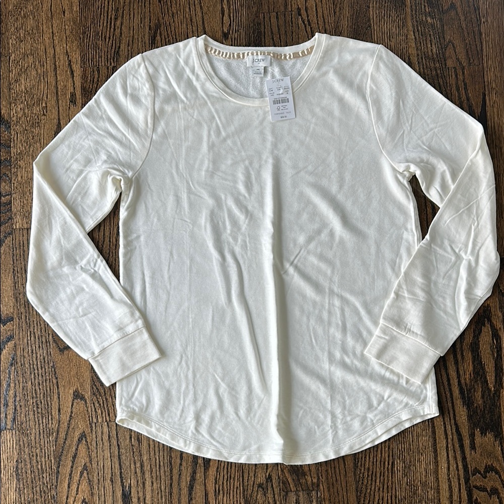 J. Crew Ivory Long Sleeve Soft Shirt